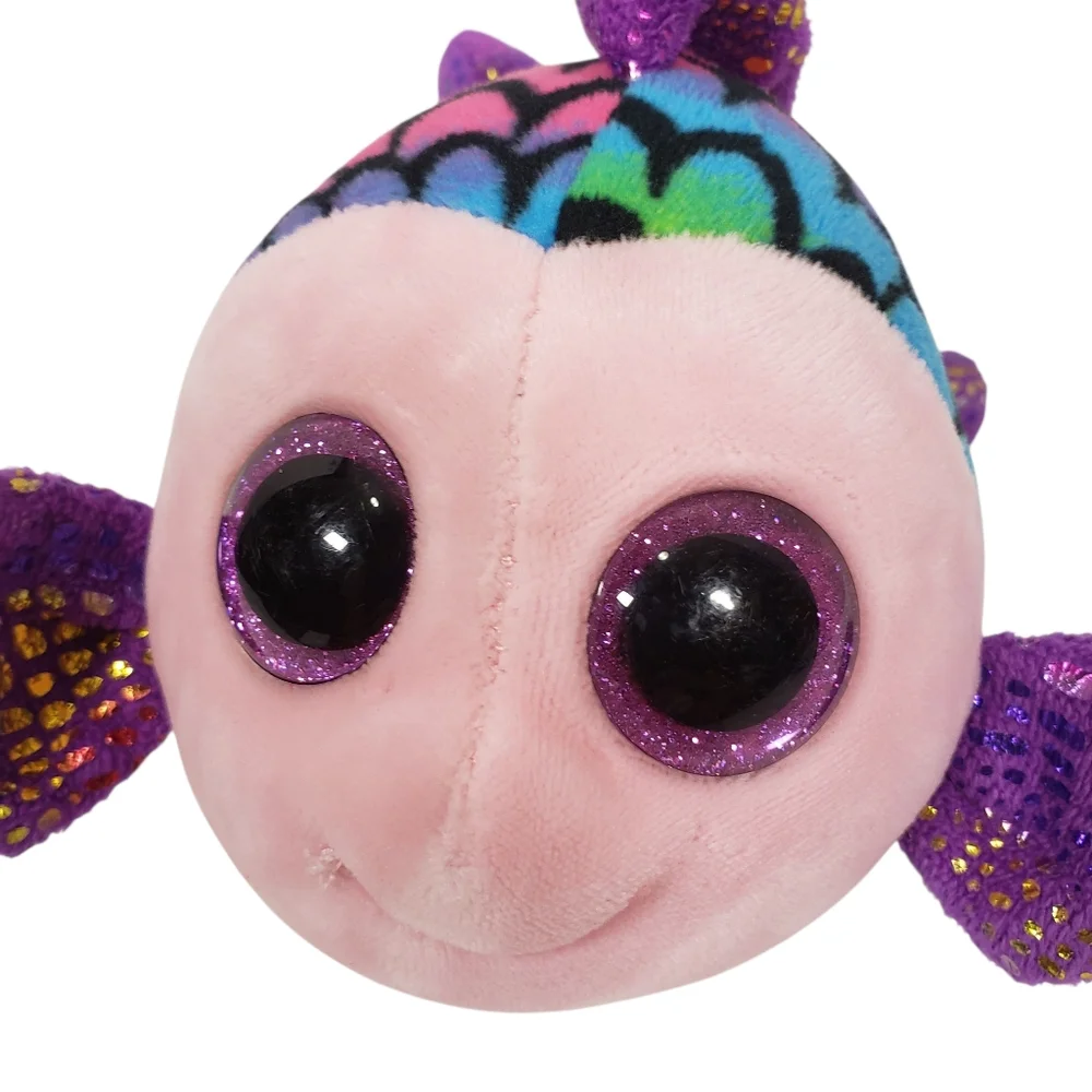 Ty Beanie Boos‎ Flippy The Multicolored Fish Rainbow Plush Toy